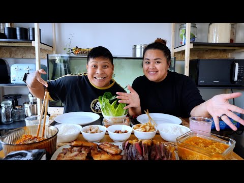 Samgyeopsal Korean Food Mukbang