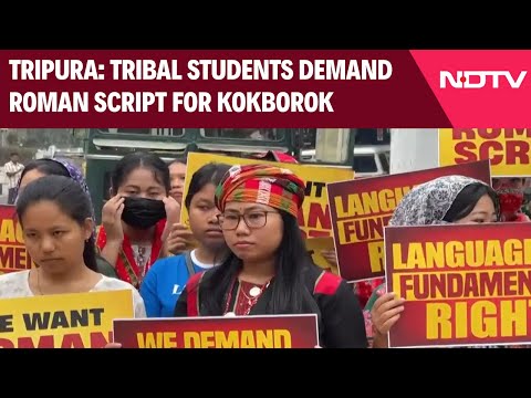 Tripura News | Tribal Students Block Roads, Demand Roman Script For Kokborok