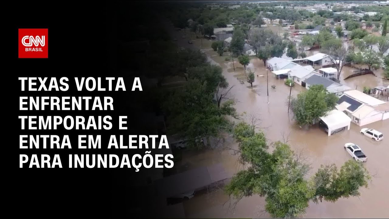 EUA Texas volta a enfrentar temporais e entra em alerta para inundações | CNN NOVO DIA