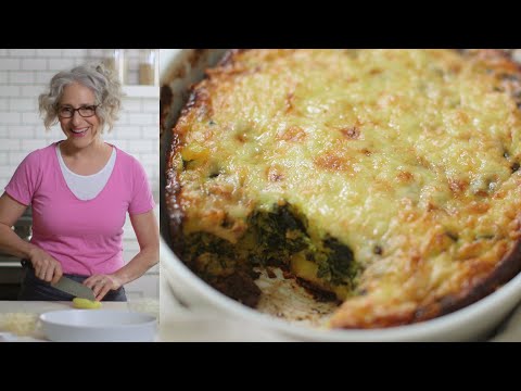 Cheesy Spinach-Potato Egg Casserole - Everyday Food with Sarah Carey