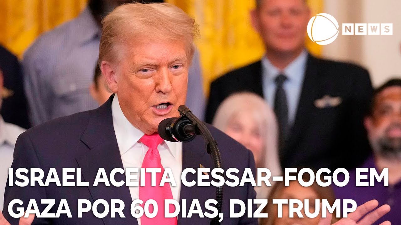 Trump afirma que Israel concordou com cessar fogo em Gaza por 60 dias