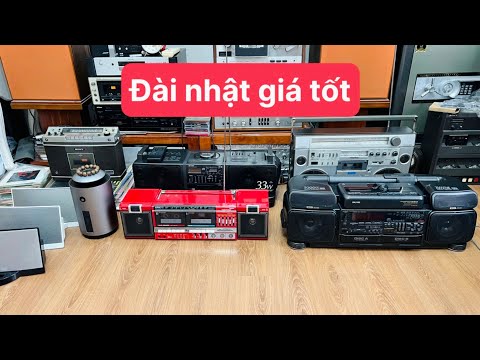 Lên sóng đài nhật giá tốt, Sanyo PH950, Hitachi 8600, Aiwa CA W5 Sharp 7 loa lh,0967874679