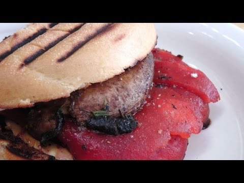 Roasted Pepper and Portobello Panini - by Laura Vitale - Laura in the Kitchen Episode 177 - UCNbngWUqL2eqRw12yAwcICg