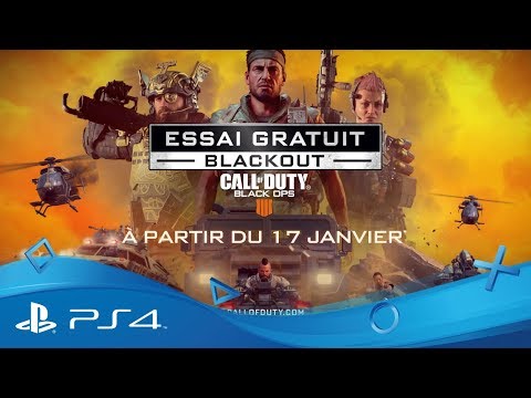 Call of Duty: Black Ops 4 - Essai gratuit Blackout | 17 au 24 janvier | PS4