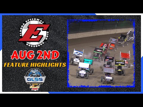 GLSS Eldora Feature Highlights 8/2/2025 - dirt track racing video image