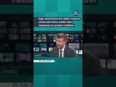 Age restrictions for adult content  come into force under new measures to protect children #itvnews