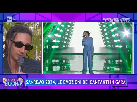 Sanremo 2024, le emozioni di Ghali in gara - La Volta Buona 08/02/2024