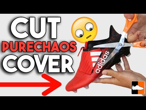 How to Cut Purechaos to REMOVE LACE COVER on adidas X16+ Football Boots - UCs7sNio5rN3RvWuvKvc4Xtg