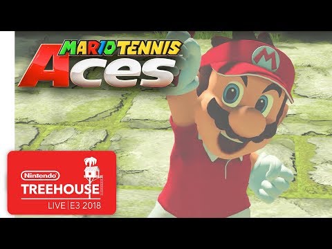 Mario Tennis Aces Gameplay Pt. 1 - Nintendo Treehouse: Live | E3 2018