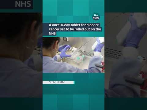 A once-a-day tablet for bladder cancer set to be rolled out on the NHS #itvnews #shorts