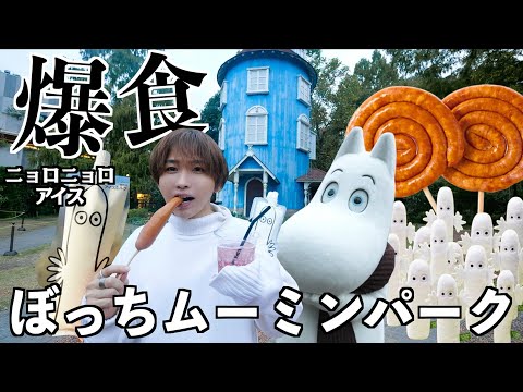 【ムーミンパーク】ぼっちテーマパークで勝手に食べ放題！食べ歩き爆食してみた！