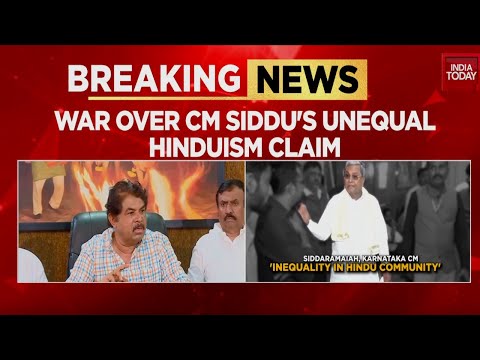 Siddaramaiah's 'Hinduism Bias' Claim Ignites War: BJP Calls CM 'Envoy of Conversion' | India Today
