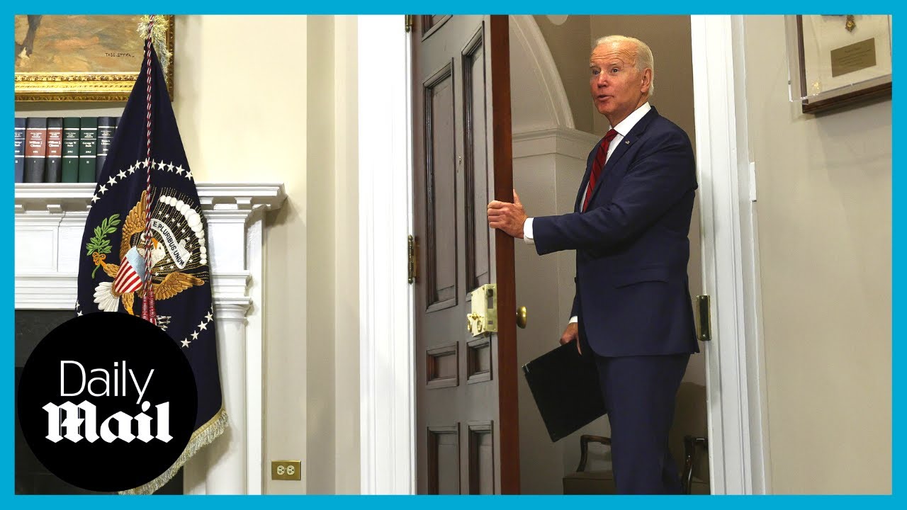 Joe Biden tries to leave then comes back to talk about Venezuela and Cuba