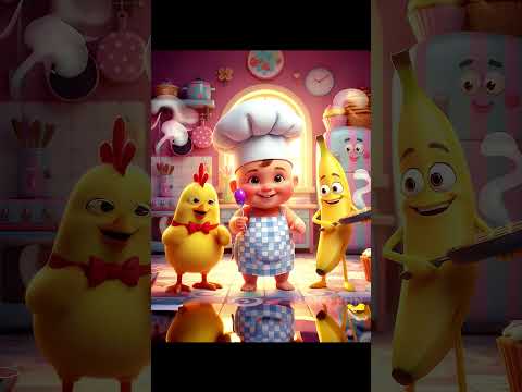 baby dance with chicken #chickenbananadance  #chickenbanana #cutebaby