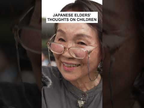 Japanese Elders' Thoughts on Children #shorts