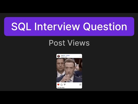 Post Views - SQL Interview Question