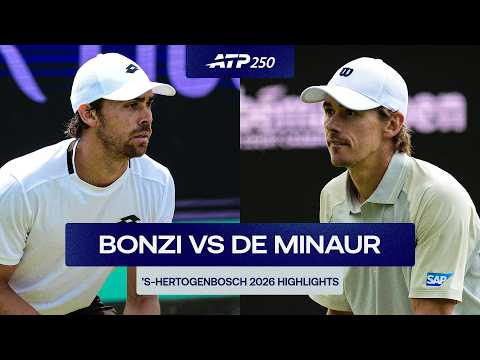 Benjamin Bonzi vs. Alex de Minaur Highlights | ‘s-Hertogenbosch 2026 Quarter-Final