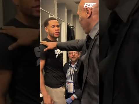Mike tyson visits devin haney before ryan garcia fight #shorts