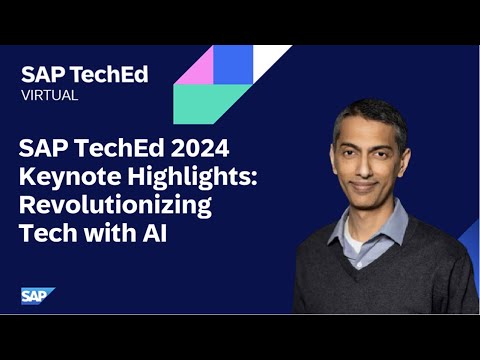 Revolutionizing Tech with AI – SAP TechEd 2024 Keynote Highlights in 6 minutes