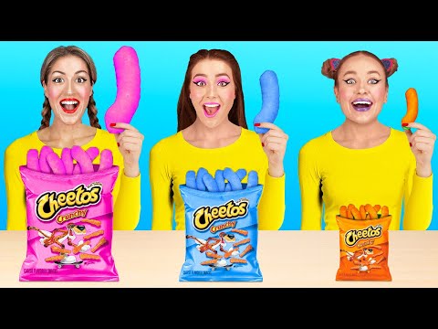 معركة الطعام بالألوان! 🌈🍔 لون واحد فقط لمدة 24 ساعة؟! بواسطة 123 GO! FOOD
