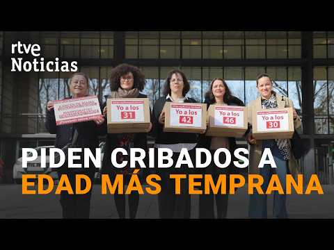 65.000 FIRMAS para reducir la EDAD MÍNIMA para realizar CRIBADOS de CÁNCER DE MAMA | RTVE Noticias