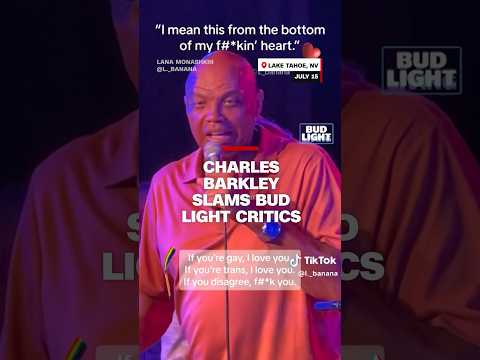 Charles Barkley slams Bud Light Critics