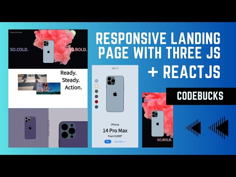 🔥Build awesome 3D landing page for Apple iPhone using ReactJS + ThreeJS  + GSAP