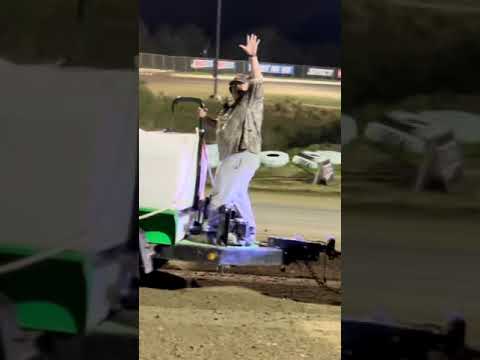 Bubba Waters the Track for USAC Sprint Cars - #Shorts