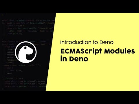 ECMAScript Modules in Deno