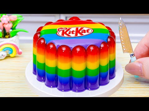 Kue Kitkat Pelangi yang Menakjubkan🌈1000+ Ide Dekorasi Kue Pelangi Terbaik