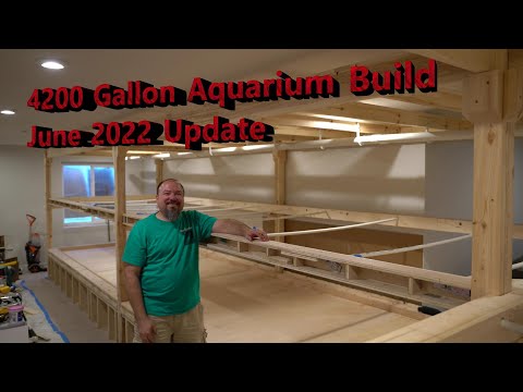 4200 Gallon Aquarium Build Update June 2022 The video today will talk about construction of the aquarium top brace with a general overview, why 