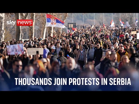 Tens of thousands join anti-corruption protests in Serbia
