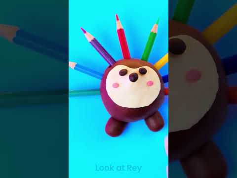 DIY porcupine craft for a tidy desk! ✨🦔 #organize #handmade