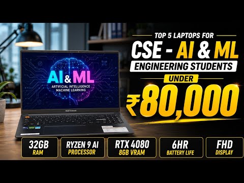 Best CSE - AI & ML Laptops under 80,000 in 2026