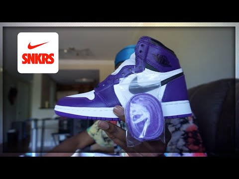 CORONAVIRUS PICK UP VLOG! Jordan 1 Court Purple Snkrs Live Cop!