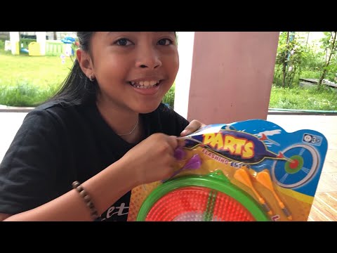 mainan shinta shanti shindi unboxing kids toys darts