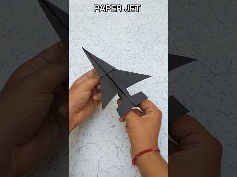 HOW TO MAKE A PAPER JET PLANE #SHORTS #VIRAL #PAPERJET #ORIGAMI