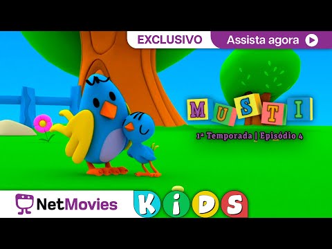 Musti - Filhotes de Passarinho / O Galo Doente ?​ Desenho COMPLETO GRÁTIS ? | NetMovies Kids