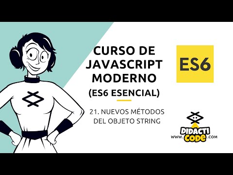 Curso Javascript Moderno (ES6) - #21. Nuevos métodos del objeto String