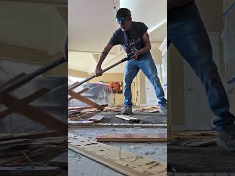 how remove nail down hardwood flooring