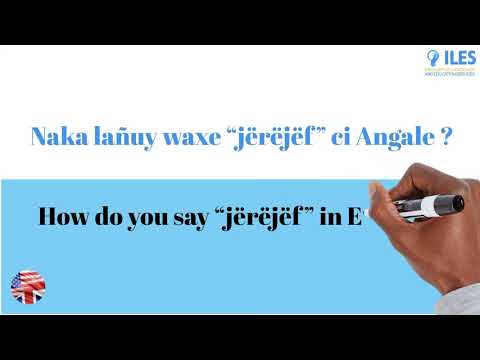 L10 - JANG ANGLAIS CI WOLOF - Linga mënë wax kilay jangal : Classroom ENGLISH for students