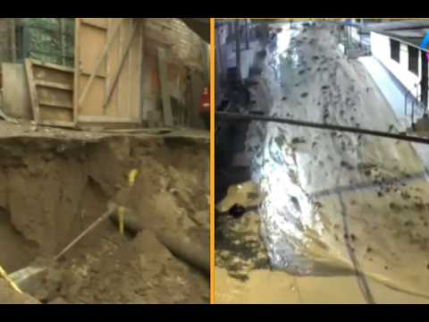 Villa María del Triunfo: rotura de tubería matriz causa inundación y daña viviendas