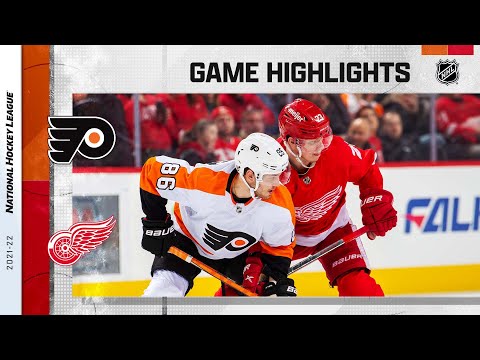 Flyers @ Red Wings 3/22 | NHL Highlights 2022