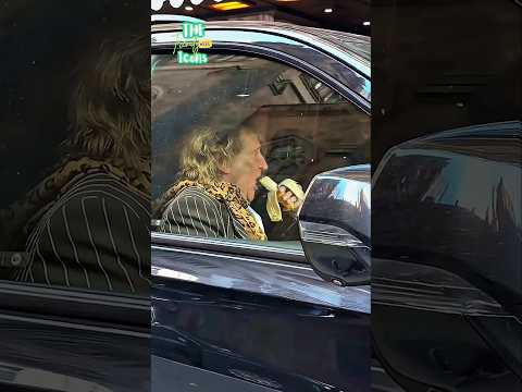 Rod Stewart Spotted In New York Eating Banana #rodstewart