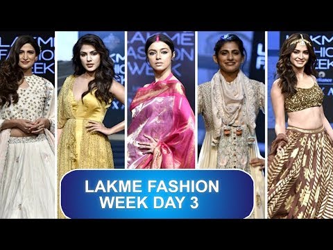 Video - Rhea Chakraborty, Tamannaah, Kubra Sait and others walk the ramp at Lakme Fashion Week 2019 Day 3