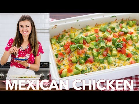 Easy Mexican CHICKEN Casserole (Chicken Bake Recipe)