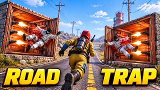 YouTube thumbnail for PrinceVidz's video titled 'The Most ANNOYING Trap Base in Rust ..So I Built TWO'