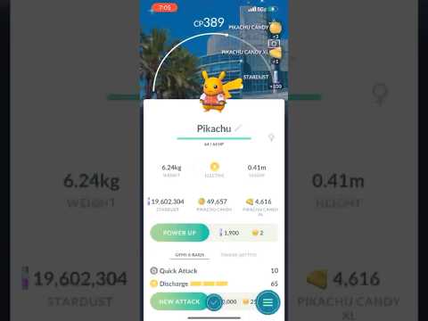 光る背景のレアピカチュウをポケモンGOでゲット！ サムネイル