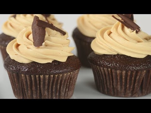 Chocolate Peanut Butter Cupcakes Recipe Demonstration - Joyofbaking.com - UCFjd060Z3nTHv0UyO8M43mQ