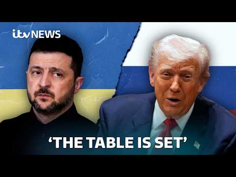 Trump meets Zelenskyy at the White House following call with Putin | ITV News